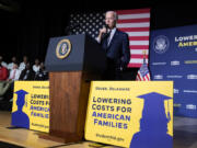 FILE - President Joe Biden speaks about student loan debt relief at Delaware State University, Oct. 21, 2022, in Dover, Del.