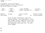 An EF-0 tornado touched down briefly in La Center on Wednesday. No was was injured.