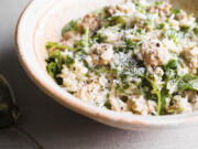 Risotto With Sausage and Sun-Dried Tomatoes.