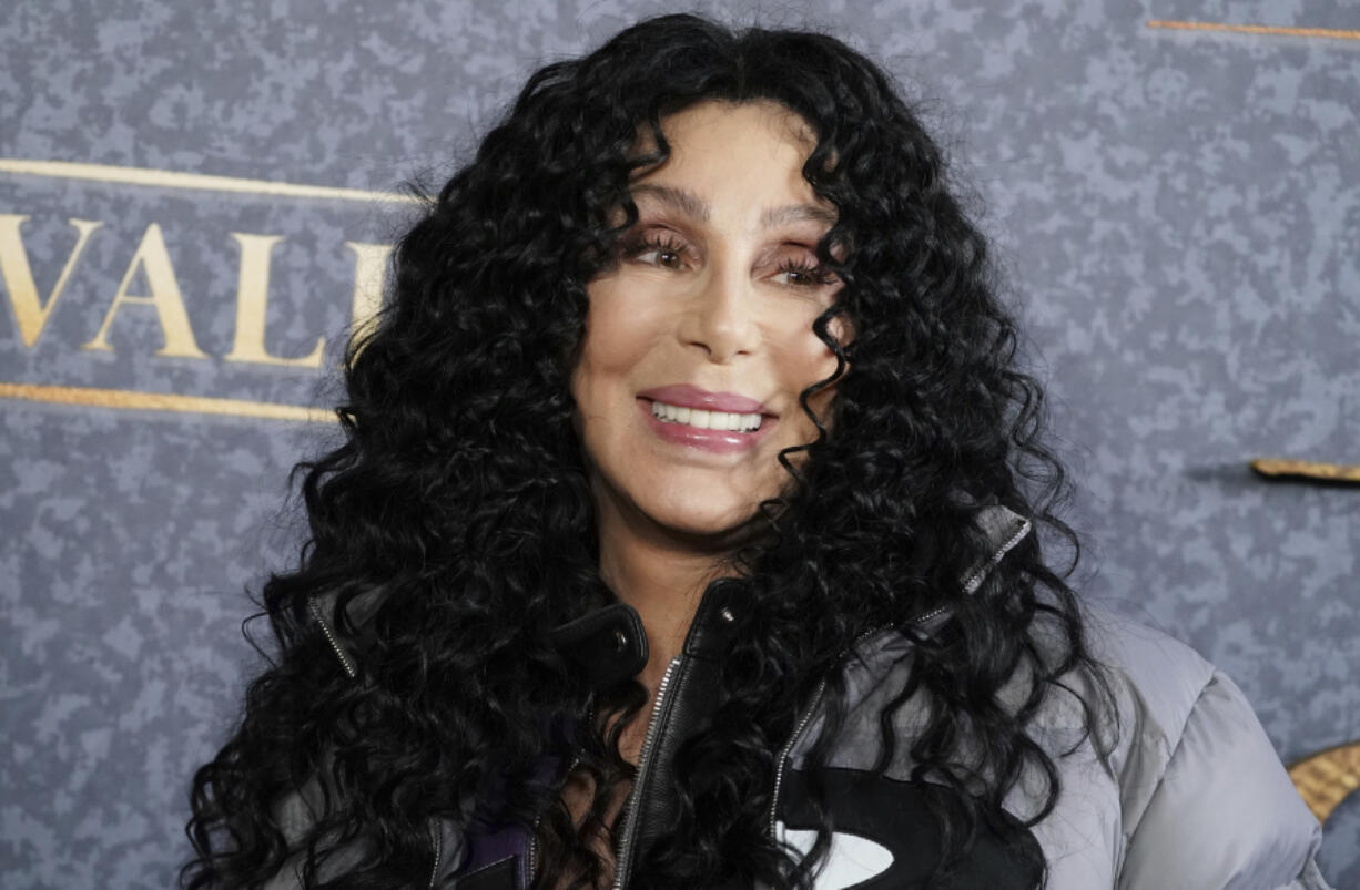 Cher arrives at the premiere of "Chevalier" in Los Angeles on April 16.