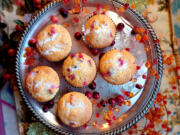 For extra festive flavor, use eggnog instead of milk in these cranberry-orange muffins.