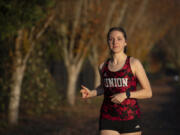 All-Region Girls Cross Country runner of the year, Charlotte Wilson, of Union High School is pictured on Thursday afternoon, Nov. 16, 2023.