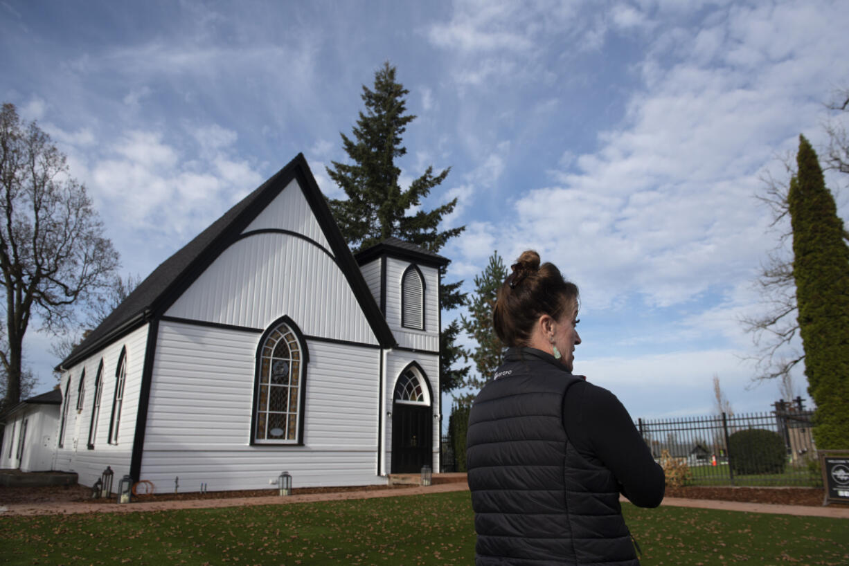 Renee Serface and her husband, Justin, have been renovating the old church at 113 S. Main Ave., Ridgefield, for more than two years. The couple plan to reopen the downtown spot as The Neighborhood Refuge next spring.