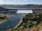 Construction of the Grand Coulee Dam in Washington began in 1933 and was completed in 1942. It is the largest hydropower producer in the U.S. and also part of the Columbia Basin Project, irrigating more than 600,000 acres.