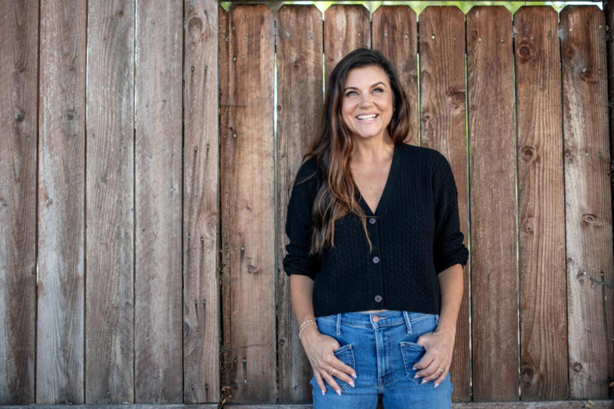 Tiffani Thiessen outside Johnny Rebs' True South on Sept. 19, 2023, in Long Beach, California.