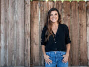 Tiffani Thiessen outside Johnny Rebs' True South on Sept. 19, 2023, in Long Beach, California.