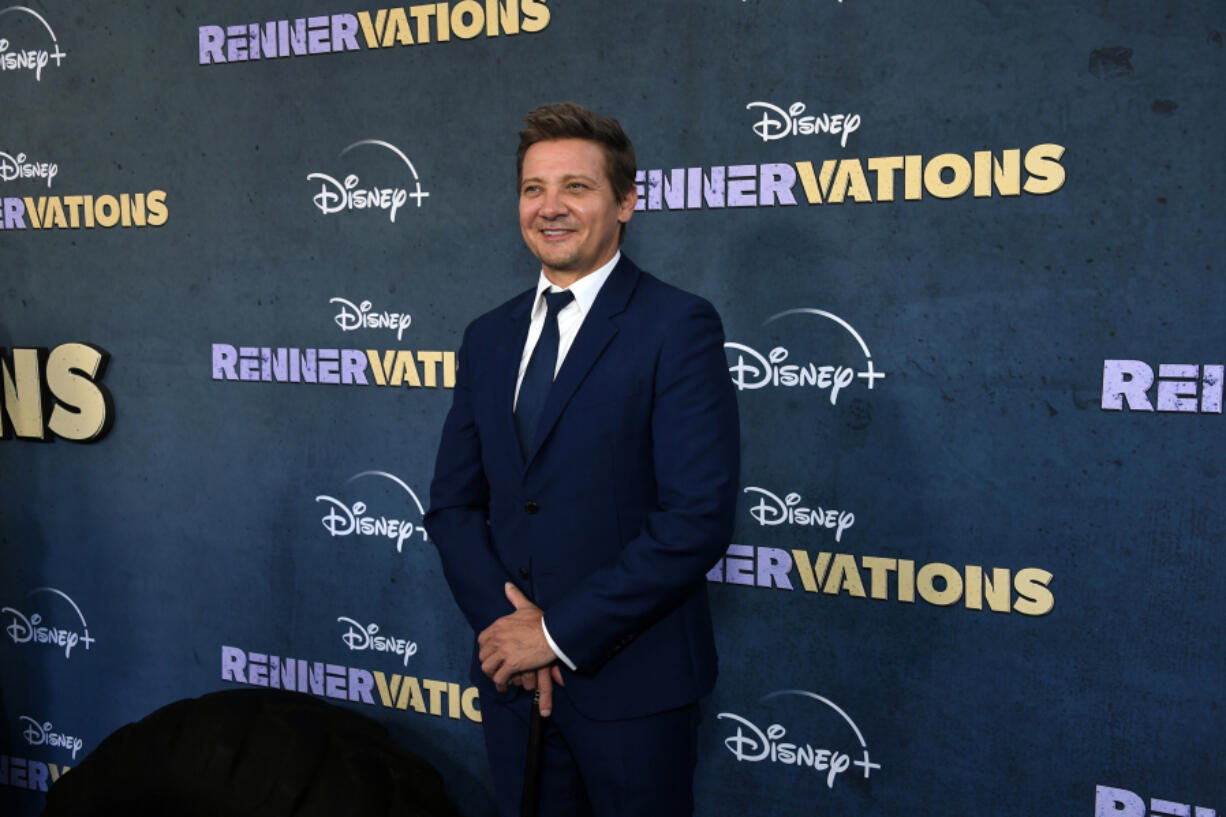 Jeremy Renner attends the Los Angeles premiere of Disney+&rsquo;s &ldquo;Rennervations&rdquo; at Regency Village Theatre on April 11 in Los Angeles.