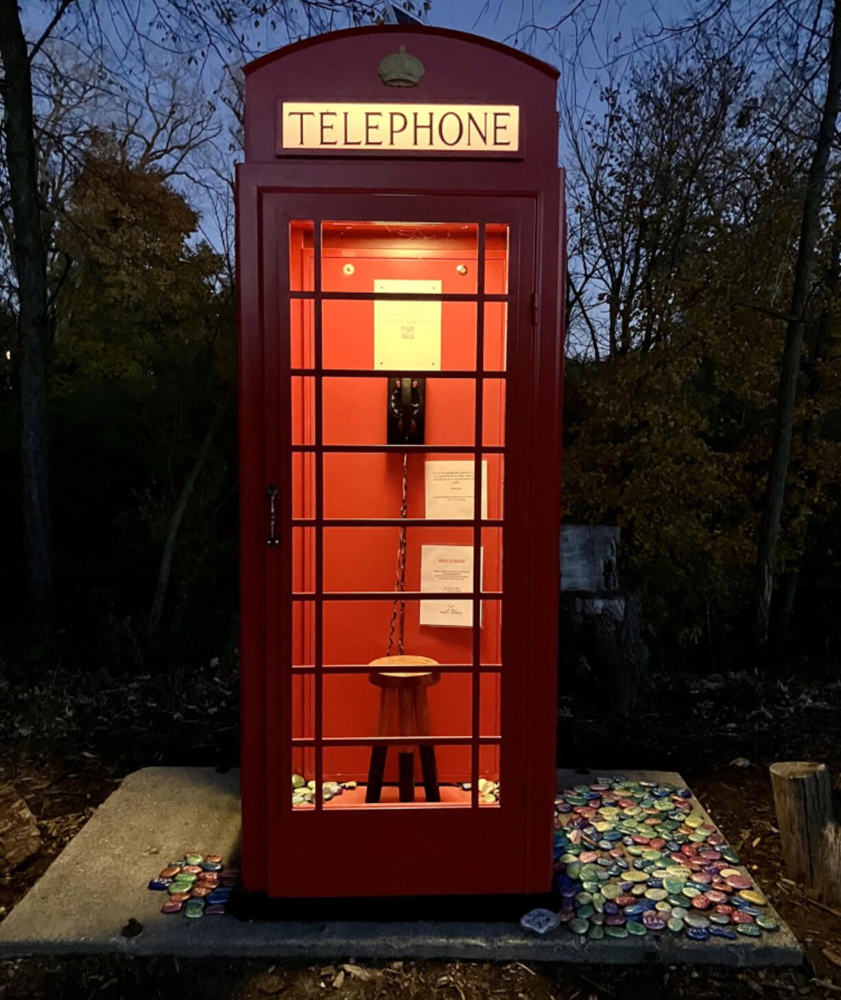 The wind phone in Evanston, Ill.