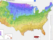 The U.S. Department of Agriculture&rsquo;s new plant hardiness zone map updated in November. The map was updated for the first time in a decade, and it shows the impact that climate change will have on gardens and yards across the country. (U.S.