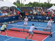 Pro pickleballers converged on Rockwall, Texas, this summer for a Professional Pickleball Association tour event.