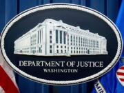 FILE - The Justice Department in Washington, Nov. 18, 2022. A government official says the U.S. has thwarted a plot to kill Sikh separatist leader Gurpatwant Singh Pannun on American soil. First reported by the Financial Times, the official says U.S. authorities are concerned that the Indian government may have had prior knowledge of the plot against him.