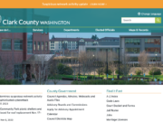 The Clark County, Washington, government homepage.