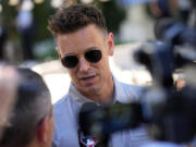 Seattle Mariners president Jerry Dipoto speaks during the Major League Baseball&#039;s general manager meetings, Tuesday, Nov. 7, 2023, in Scottsdale, Ariz.