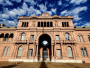 Argentina&rsquo;s presidential palace, the Casa Rosada. During a November visit, the country was weighing two choices for who will occupy the presidency.