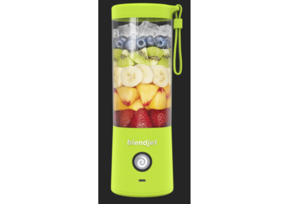 This photo provided by U.S. Consumer Product Safety Commission shows a BlendJet 2 Portable Blender.  BlendJet is recalling about 4.8 million of its portable blenders over laceration and fire hazards after receiving dozens of reports of injuries, federal regulators said Thursday, Dec. 28, 2023. (U.S.