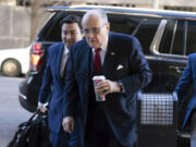 Former Mayor of New York Rudy Giuliani arrives at the federal courthouse in Washington, Friday, Dec. 15, 2023.