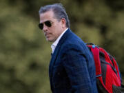 FILE - Hunter Biden, the son of President Joe Biden, walks from Marine One upon arrival at Fort McNair, June 25, 2023, in Washington.