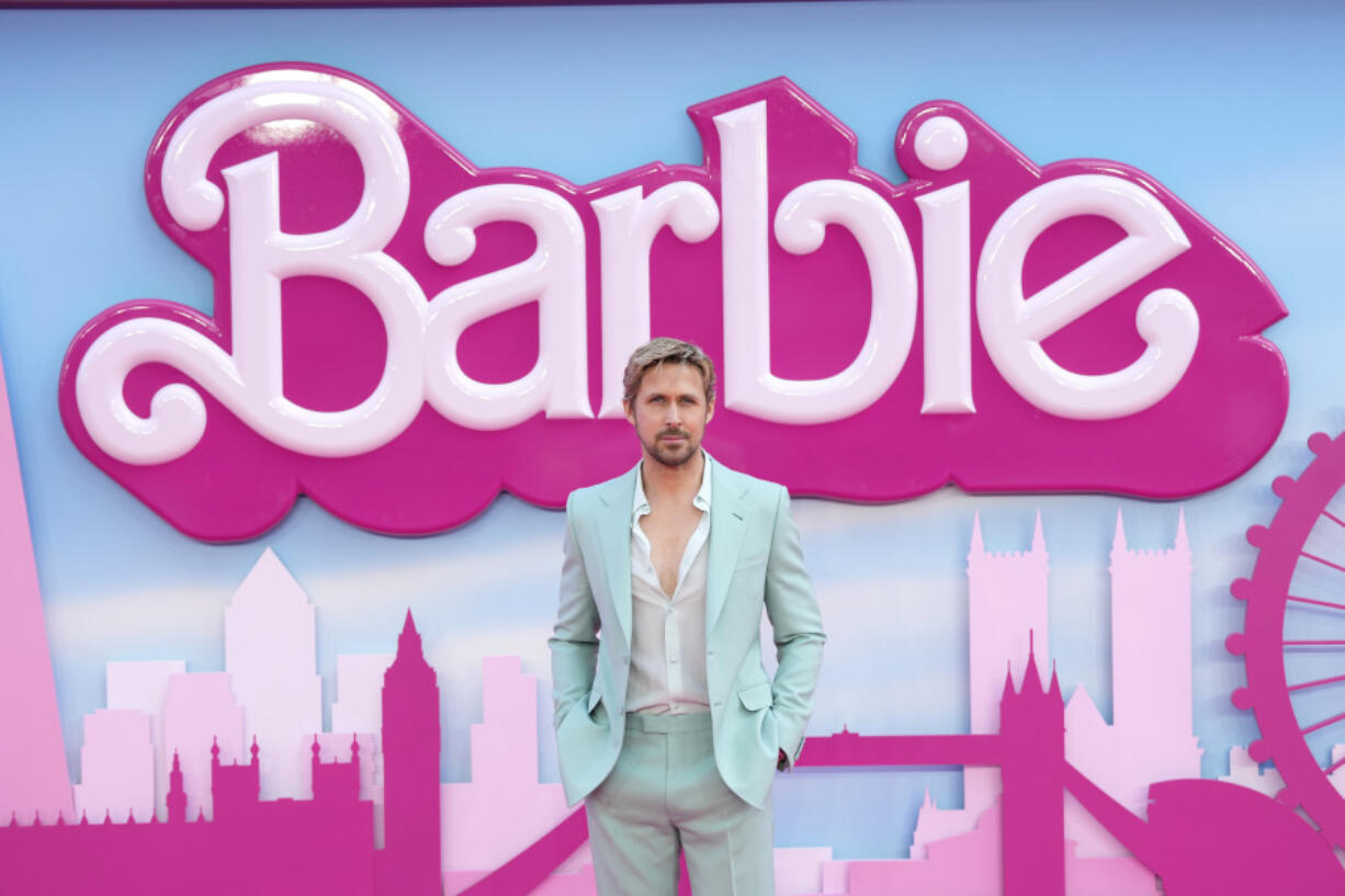 FILE - Ryan Gosling poses for photographers upon arrival at the premiere of the &ldquo;Barbie&rdquo; movie, July 12, 2023, in London. On Wednesday, Dec. 20, Gosling &mdash; the Ken to Margot Robbie&rsquo;s &ldquo;Barbie&rdquo; in the film &mdash; released the &ldquo;I&rsquo;m Just Ken&rdquo; EP alongside collaborators Mark Ronson and Andrew Wyatt.