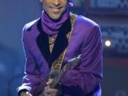 Prince performs &ldquo;Purple Rain&rdquo; during the 6th annual BET Awards in Los Angeles on June 27, 2006.