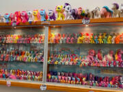 What's pink, blue, yellow, sometimes sparkly and cute as heck? This huge collection of My Little Pony toys on display at the Cascade Park library through January.