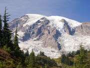 Close to the mountain near Paradise Peak in Mount Rainier National Park.