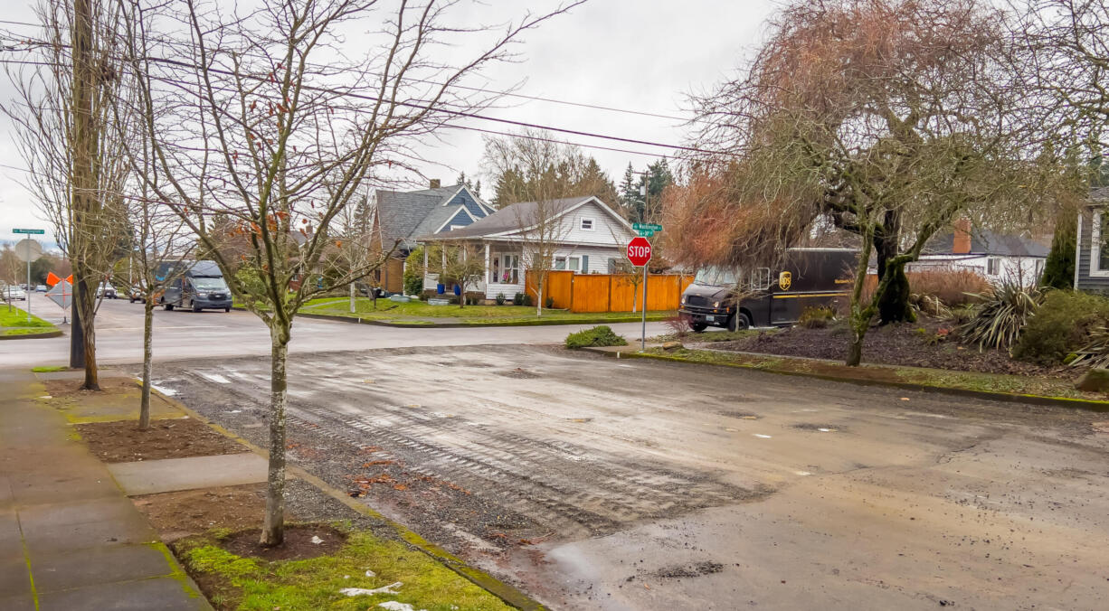 A sinkhole that developed over the weekend at the intersection of Washington Street and West 30th Street has been filled with compacted gravel, making the area safe for travelers. This temporary street repair will be in place until paving to repair the street surface fully can be completed this spring with more favorable weather conditions.