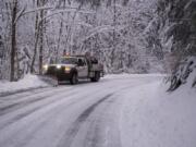 Snow and wind will make travel difficult this weekend according to the National Weather Service.