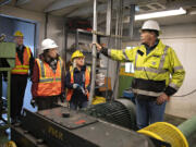 Marc Gross has given countless tours of the Interstate 5 Bridge during his more than two decades as bridge supervisor. Gross said a tour favorite is seeing the gunk that is used to grease the 6&frac12; miles of cable.