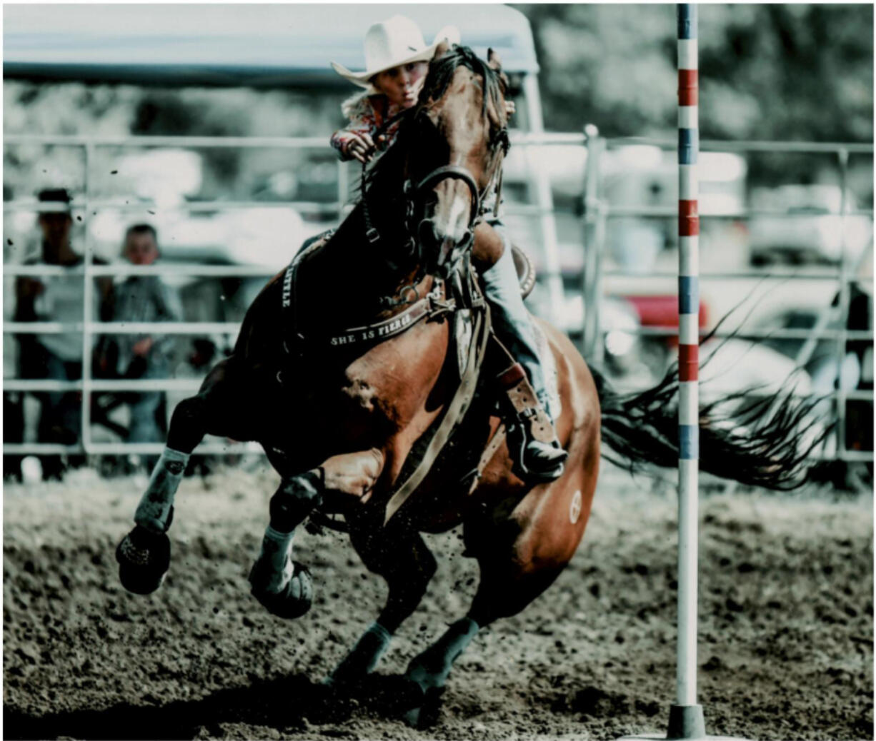 In December, 11-year-old Jenna Hanson traveled to Las Vegas to compete in her first Junior National Finals Rodeo against another 135 riders from across the nation.