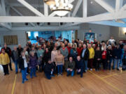 Volunteers gathered at Fairway Village on Dec.