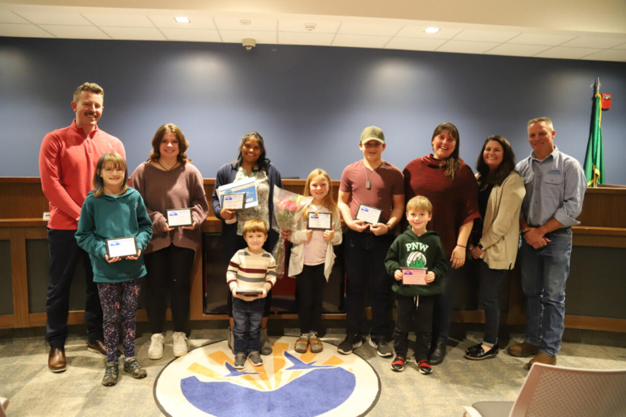 On Jan. 9, Ridgefield School District officials recognized the January 2024 employee and students of the month at the regular board of directors meeting.