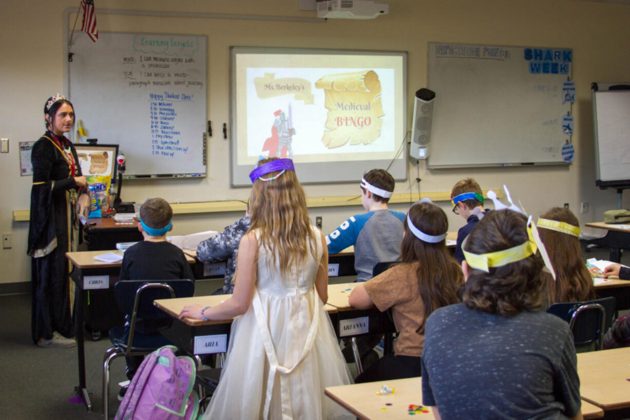 Fourth graders at North Fork Elementary School took part in a daylong Medieval Fair capping off their study of the Middle Ages.