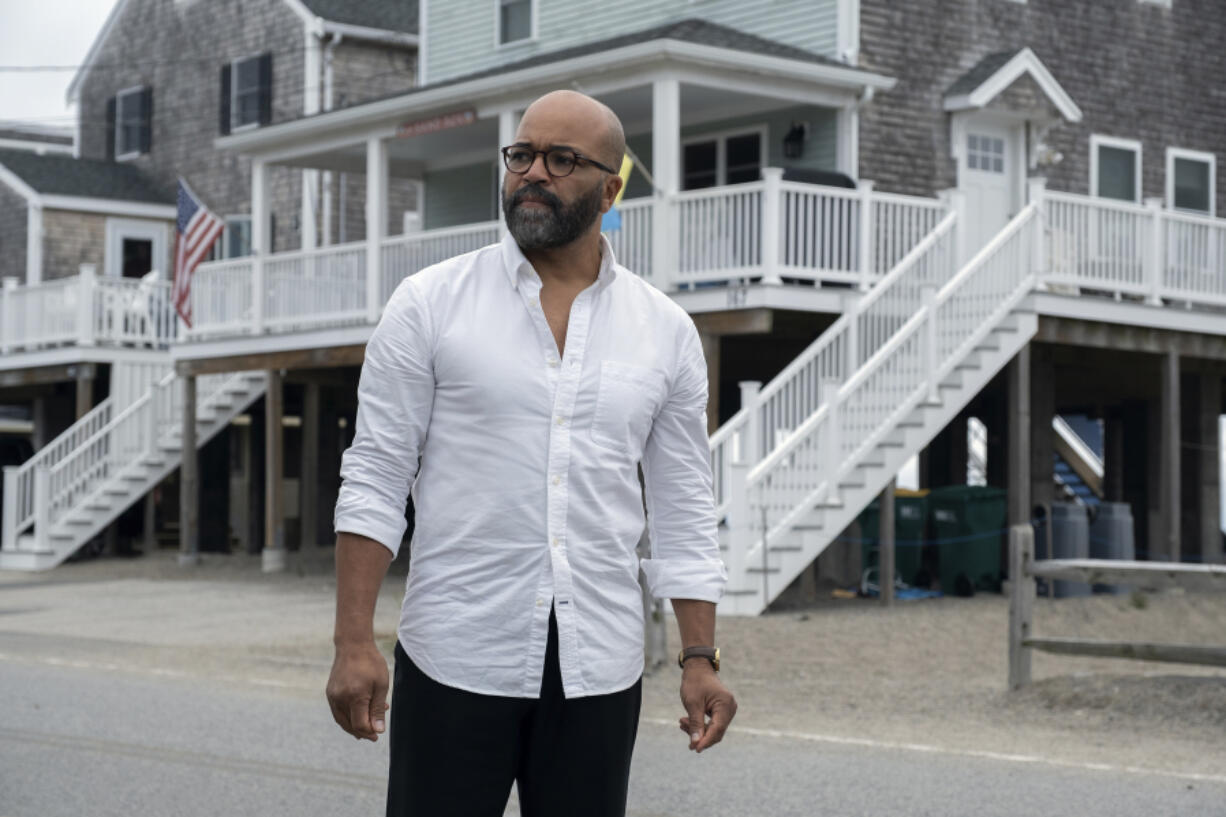 This image released by MGM shows Jeffrey Wright in a scene from &ldquo;American Fiction.&rdquo; (Claire Folger/MGM-Orion via AP)
