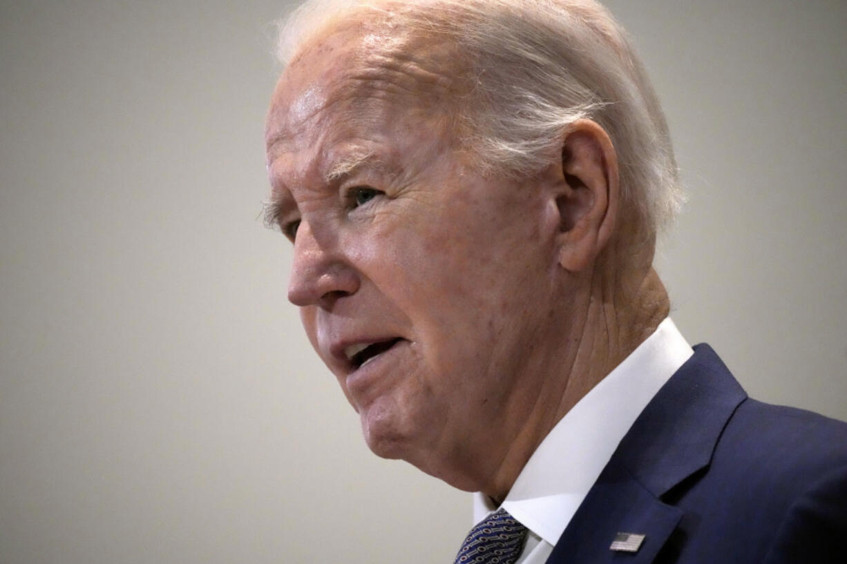 President Joe Biden speaks at St. John Baptist Church in Columbia, S.C., on Sunday, Jan. 28, 2024.