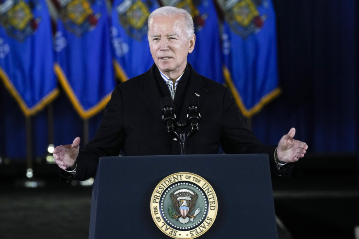 President Joe Biden speaks at the Wisconsin Black Chamber of Commerce, Wednesday, Dec. 20, 2023, in Milwaukee.