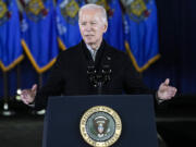 President Joe Biden speaks at the Wisconsin Black Chamber of Commerce, Wednesday, Dec. 20, 2023, in Milwaukee.