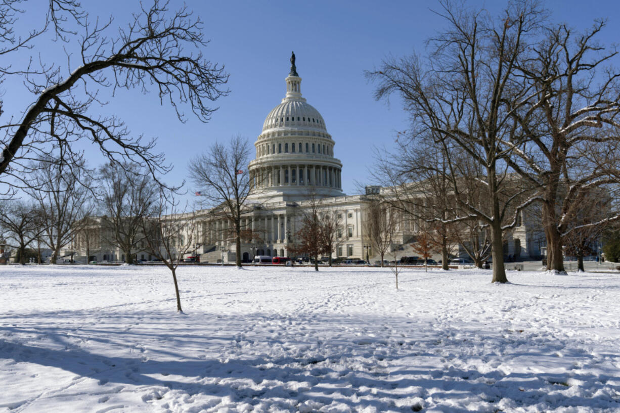 The U.S Capitol is seen on a sunny day in Washington, Wednesday, Jan. 17, 2024.