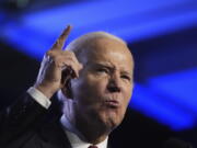 President Joe Biden speaks during a United Auto Workers&rsquo; political convention, Wednesday, Jan. 24, 2024, in Washington.