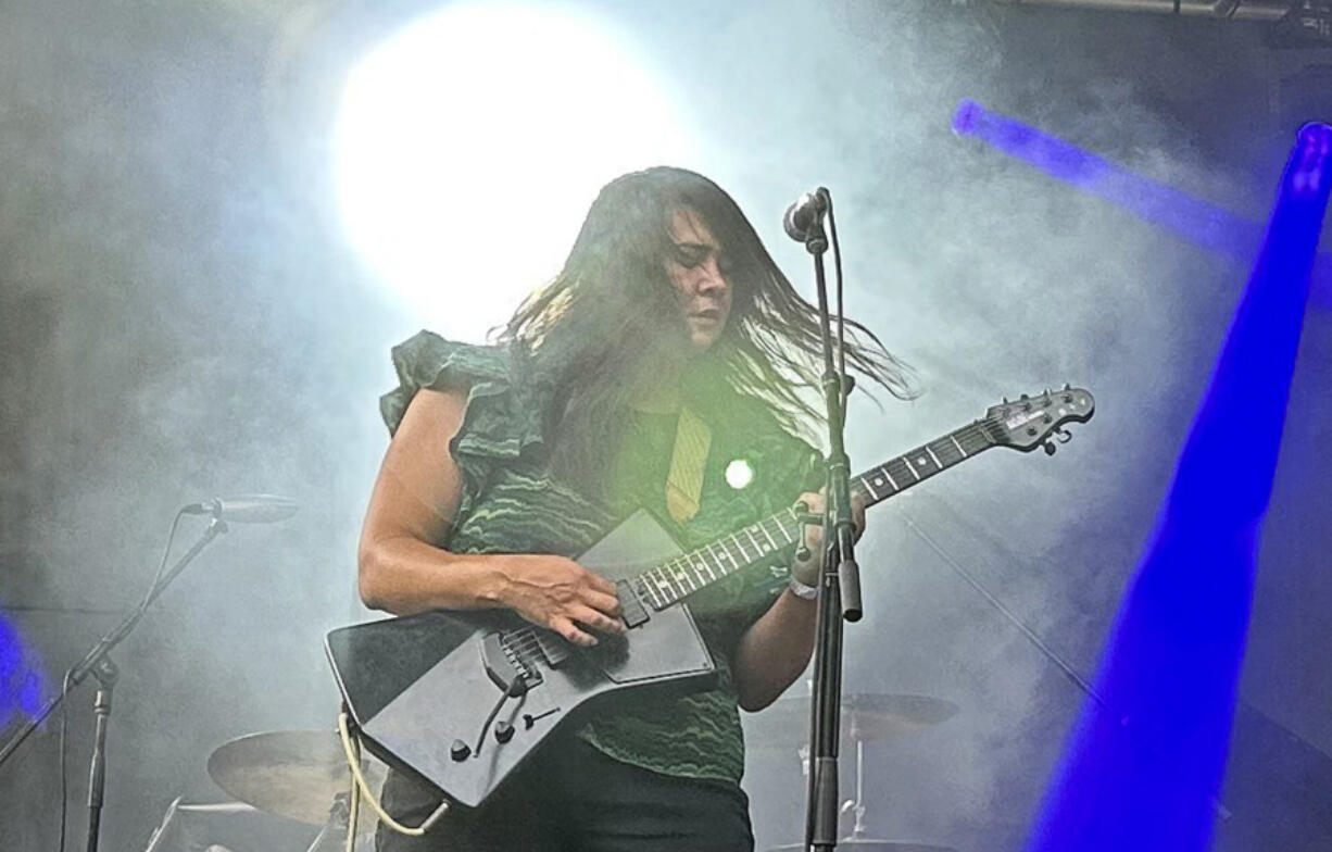 Katherine Paul of Black Belt Eagle Scout performs at the Pitchfork Music Festival at Union Park in Chicago on July 22. Pitchfork, the influential music publication and host of an annual music festival, will be folded into the men&rsquo;s interest magazine GQ, it was announced last week.