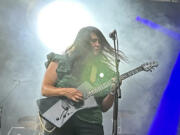 Katherine Paul of Black Belt Eagle Scout performs at the Pitchfork Music Festival at Union Park in Chicago on July 22. Pitchfork, the influential music publication and host of an annual music festival, will be folded into the men&rsquo;s interest magazine GQ, it was announced last week.