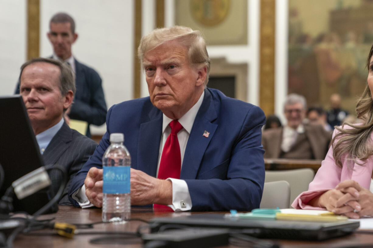 Former President Donald Trump attends the Trump Organization civil fraud trial in New York State Supreme Court, Thursday, Dec. 7, 2023, in New York.