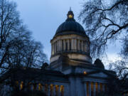 The Washington state Capitol building is pictured, Tuesday, Jan. 9, 2024, in Olympia, Wash.