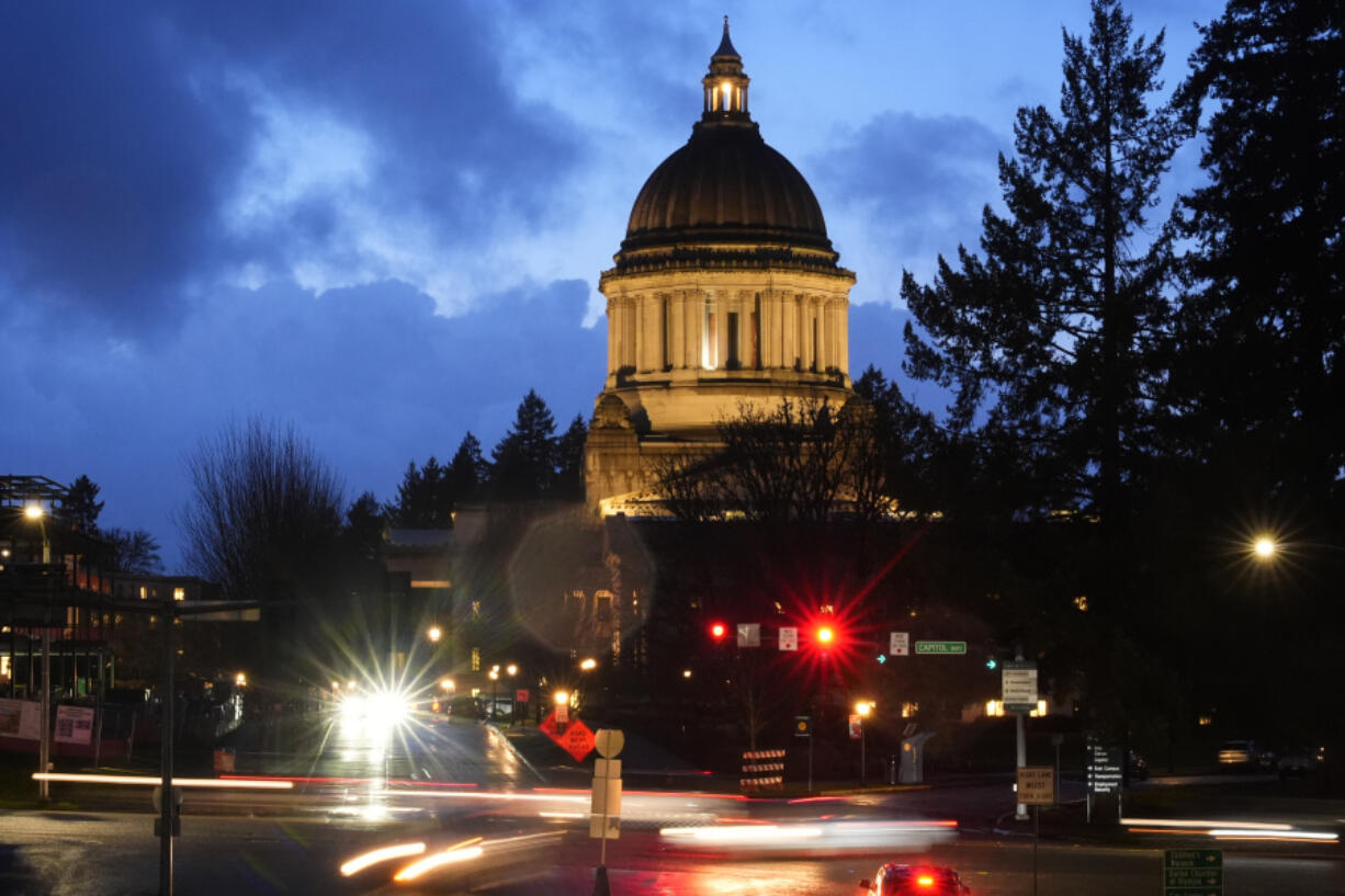 The Washington state Capitol building is pictured, Tuesday, Jan. 9, 2024, in Olympia, Wash.