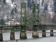 The Hood River-White Salmon Bridge crosses the Columbia River about 60 miles east of Vancouver.