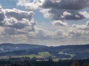 View of Chehalem Mountains and Tualatin River Valley in Beaverton, Ore.