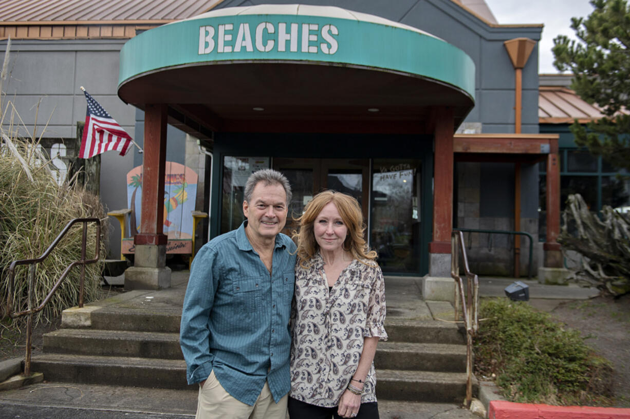 Mark Matthias, left, and Ali Novinger, owners of Beaches Restaurant and Bar, announced Monday they plan to retire and close the business Dec. 31.