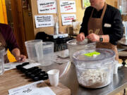 Todd Millar teaches a class on sourdough bread baking at Pull Caffe in Yacolt..