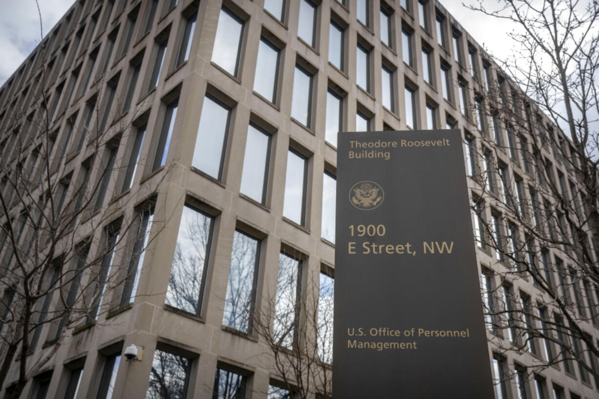 The Theodore Roosevelt Building, location of the U.S. Office of Personnel Management, on Tuesday, Feb. 13, 2024, in Washington. Former President Donald Trump has plans to radically reshape the federal government if he returns to the White House, from promising to deport millions of immigrants in the U.S. illegally to firing tens of thousands of government workers.