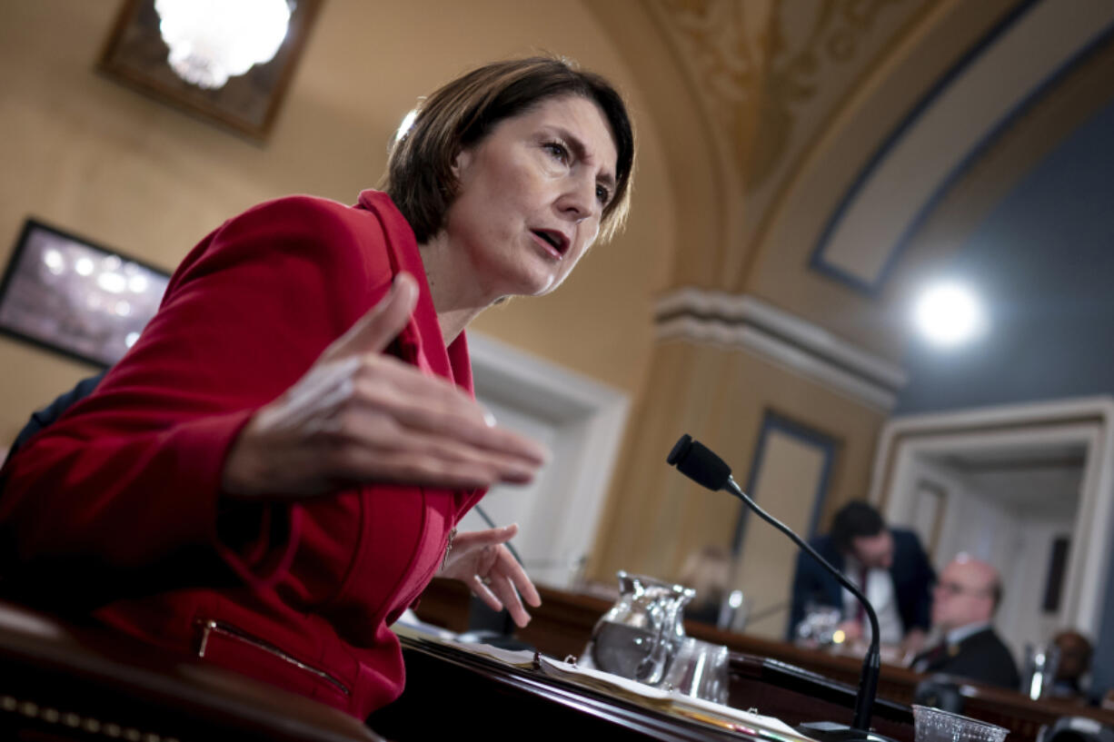 House Energy and Commerce Committee Chair Cathy McMorris Rodgers, R-Wash., testifies as the House Rules Committee prepares for a floor vote Feb. 5 at the Capitol in Washington. She announced Feb. 8 that she will not seek reelection.