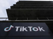 FILE - A sign stands at the TikTok Inc. building in Culver City, Calif., on March 17, 2023. Nevada&rsquo;s attorney general has launched a go-it-alone legal fight accusing TikTok, Snapchat and Meta of creating what one lawsuit calls &ldquo;an addiction machine&rdquo; that exploits children too young to have self-control. Three lawsuits filed Tuesday, Jan.30, 2024, in state court allege the platforms put kids at risk of auto accidents, drug overdoses, suicides, eating disorders and sexual exploitation.